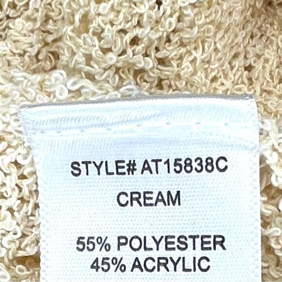 ASTR Pointelle Wrap Front Sweater in Cream - Picture 6 of 8